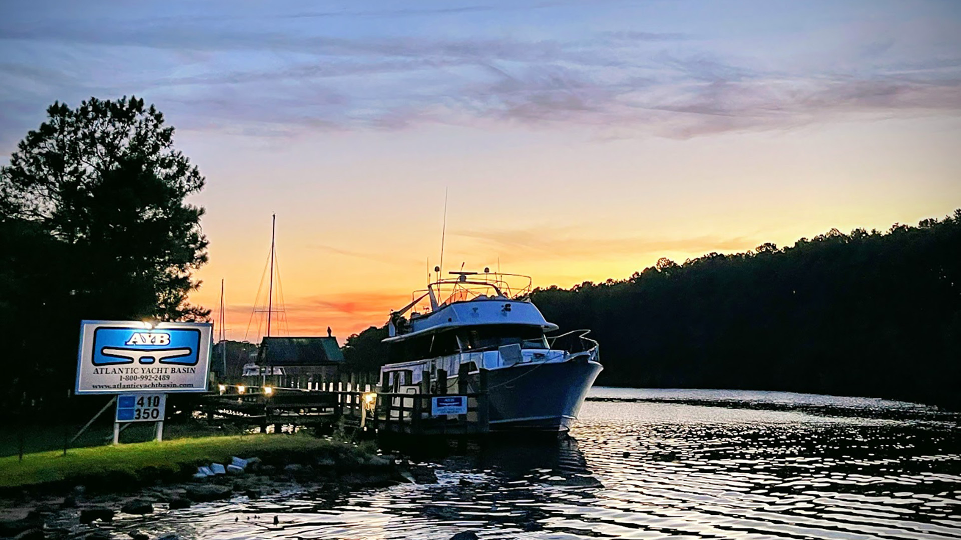 Sunset Picture of Atlantic Yacht Basin